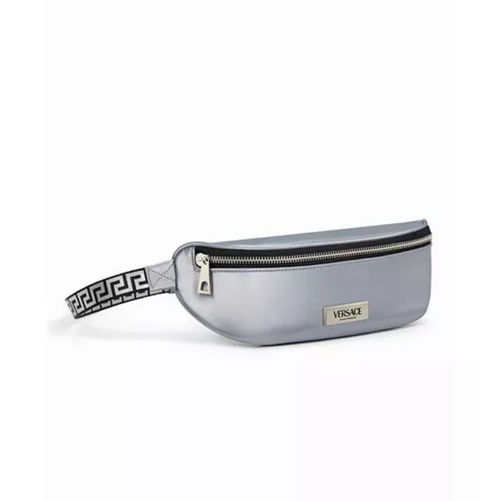 Limited edition brand new Versace Belt Bag/pouch metallic silver